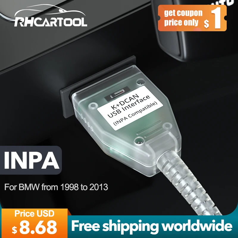 OBD2 диагностический инструмент для BMW сканер E60 E70 E80 X1 X5 INPA K + CAN с переключателем FTDI