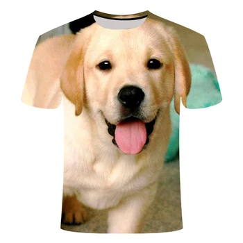 

3D printed pet dog T-shirts Labrador retriever large size 6XL T-shirt