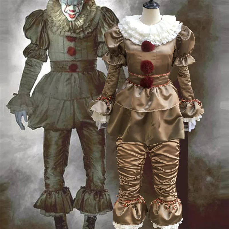 Страшная Женская необычная разделенная маска Стивена Кинга It Pennywise костюмы для