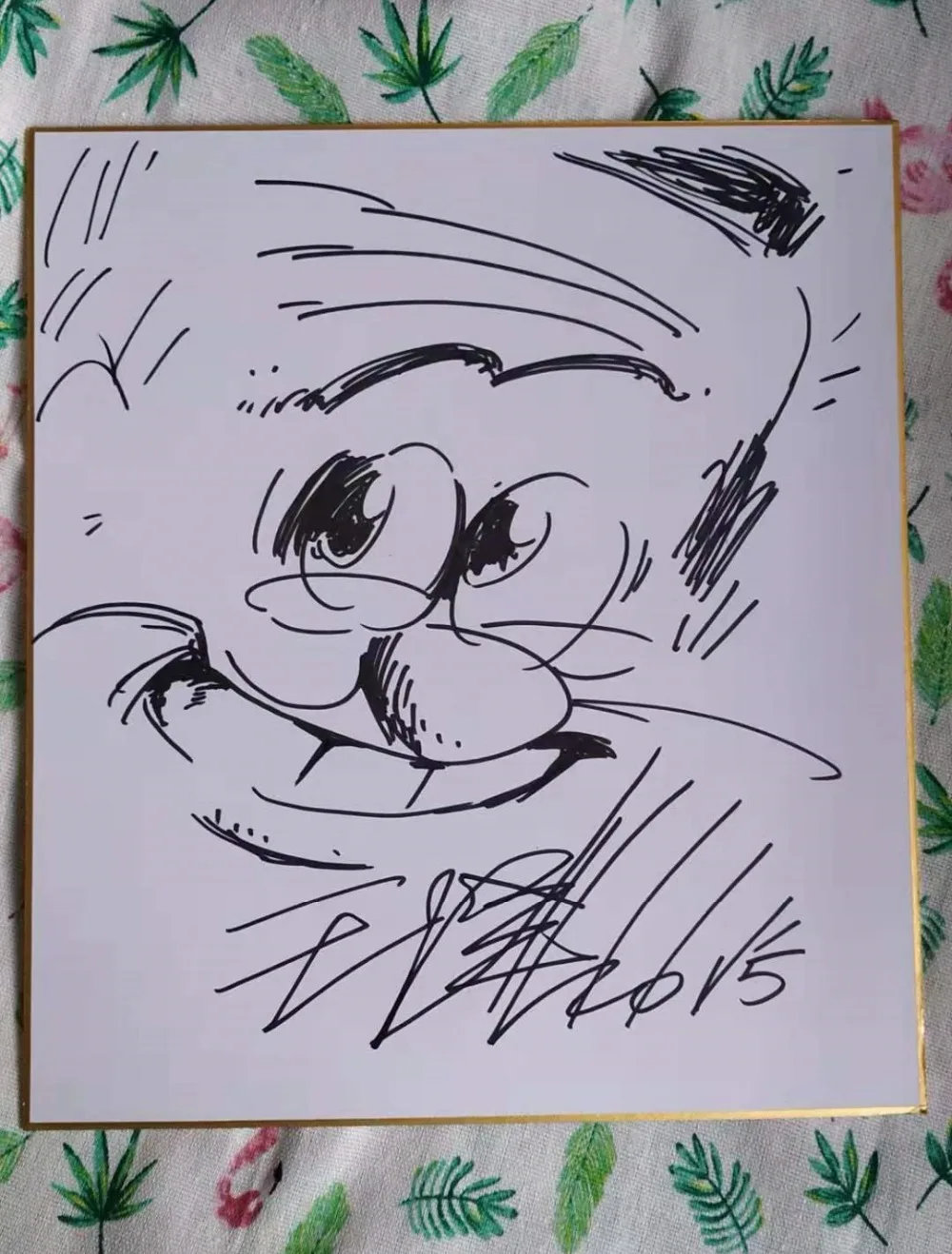 Старый мастер Q Wang Ze Shikishi художественная доска ручной рисунок подписанный ограниченный 112019C