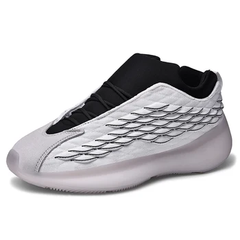 

Fashion Scaly Men's Sneakers Gym Flying Mesh Breathable Sports Shoes Outdoor Cool Youth Trend Running Shoes