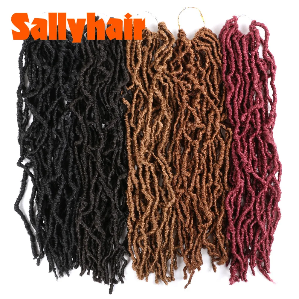 Sallyhair Nu Locs мягкие искусственные волосы 21 прядь/упаковка Омбре вязаные косички