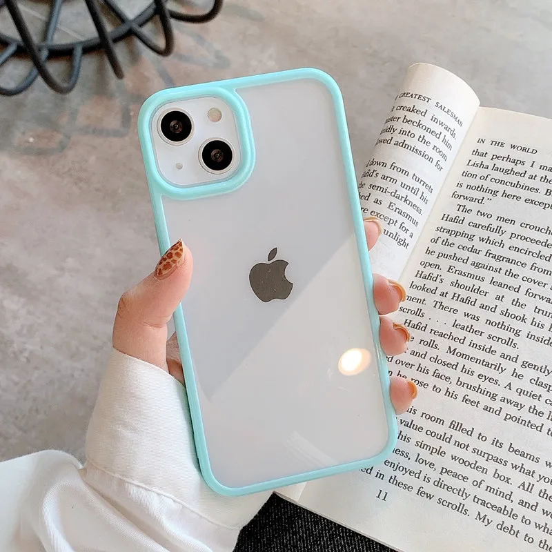 thumbnail image 1 of LITBOY-funda de teléfono transparente para iPhone, carcasa trasera a prueba de golpes para modelos 13, 12 mini, 11, 12, 14 Pro, X, XR, XS Max, 7, 8, 15 Pro, SE 2020, 1 of 5