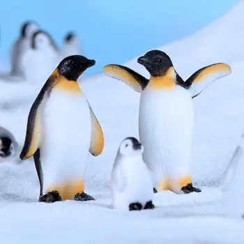 

4/6Pcs Mini Penguin Sea Lion Snowflake Ornament Fairy Garden Bonsai DIY Decor