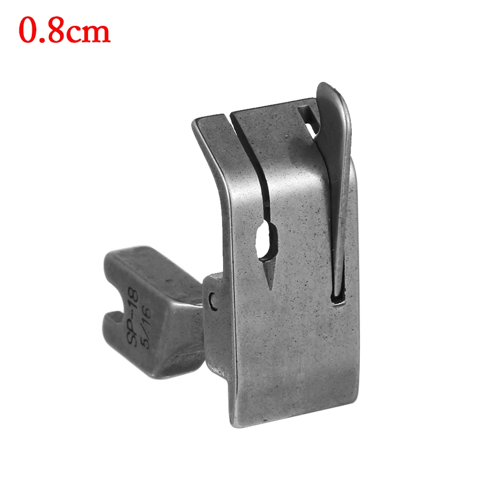 0.8cm 1 шт. металлическая 1/4 1/8 3/8 1/16 3/16 5/16 1/32 прижимная лапка Одиночная игла для швейной машины плоская Автомобильная движущаяся кромка промышленные принадлежности - Цвет: 0.8cm