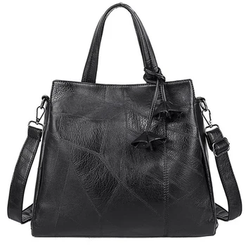 

Fashion Women Handbags PU Leather Totes Bag Top-handle Embroidery Crossbody Bag Shoulder Bag Lady Simple Style Hand Bags