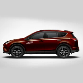 Автомобильный Стайлинг, Спортивная наклейка для автомобиля, для Toyota Rav4, автомобильная индивидуальная наклейка для кузова, внешние аксессуары - Название цвета: Brown car