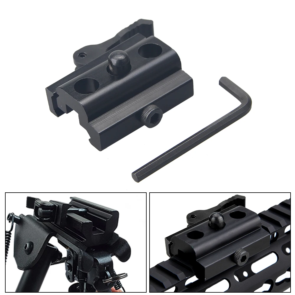 2x 2011mm QD Weaver Dovetail Adapter to Picatinny Rail Scope Mount For