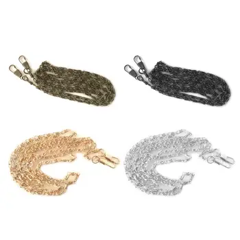 

THINKTHENDO 120cm Metal Chain for Handbag Shoulder Bag Delicate Purse Handle with 2 Buckles