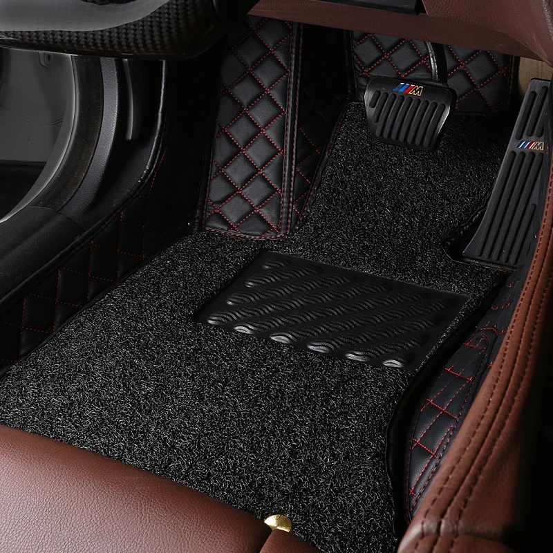 

Custom car car floor mats for Mercedes Benz GLC 200 260 300 220d 250d 350e AMG Coupe Waterproof leather Anti-slip carpet