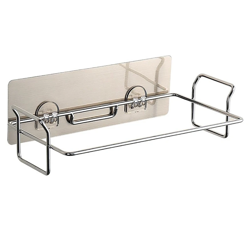 Stainless Steel Garbage Bag Rack Wall Hanging Garbage Bag Support Free Punching Multi-Functional Garbage Bag Support
