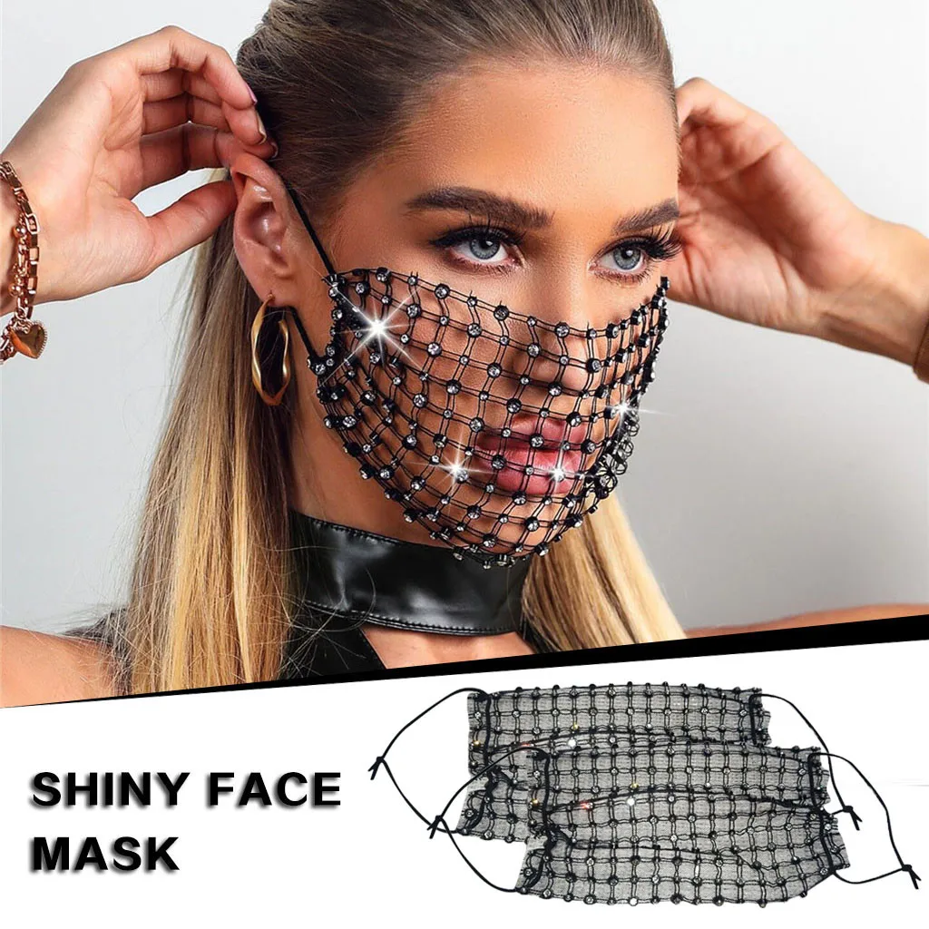 Shiny Fashion Face Masks
