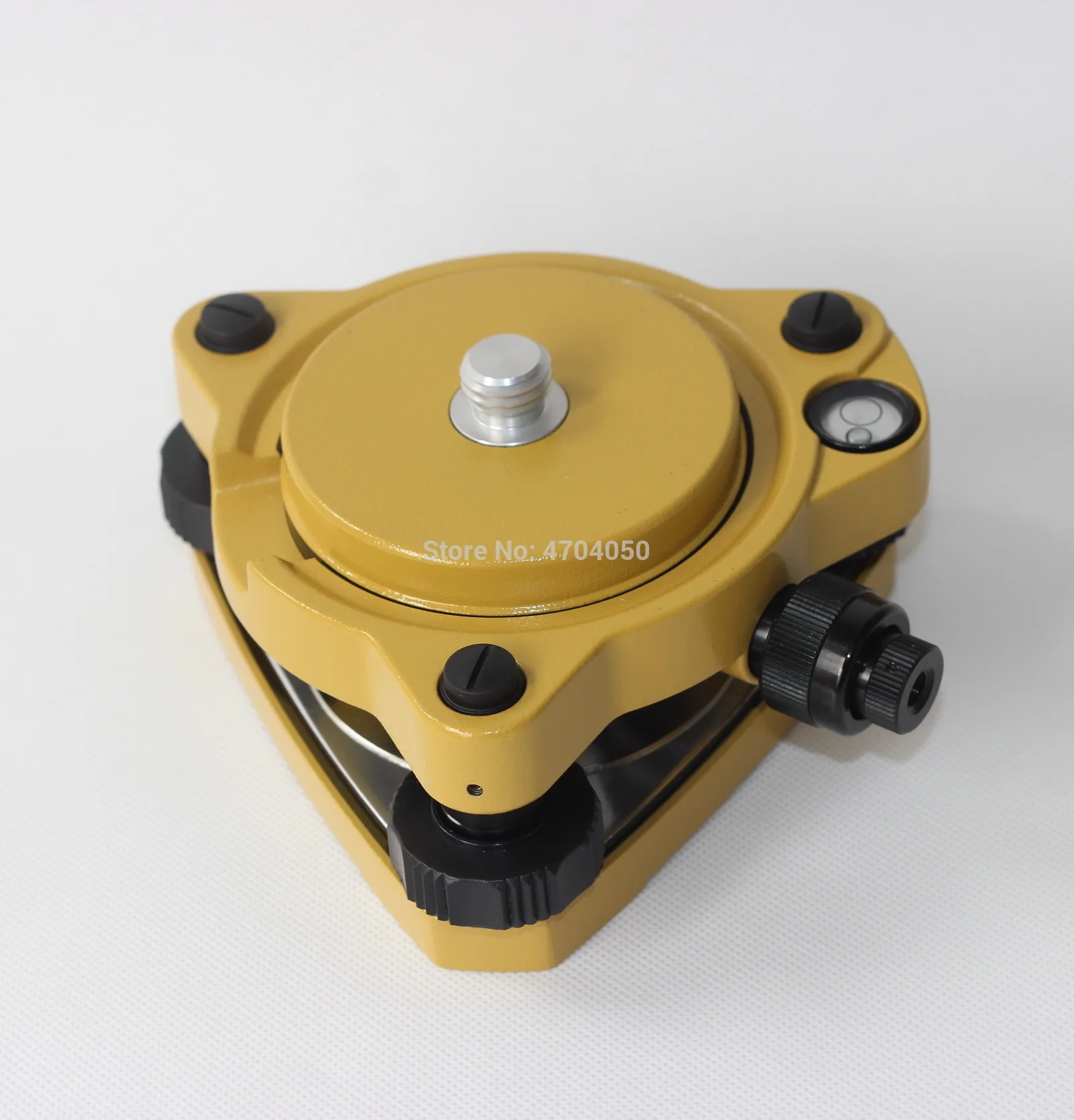 

Brand New Yellow Tribrach With Optical plummet & GPS Tribrach Adapter Carrier with 5/8"x11 Mount rotate screw