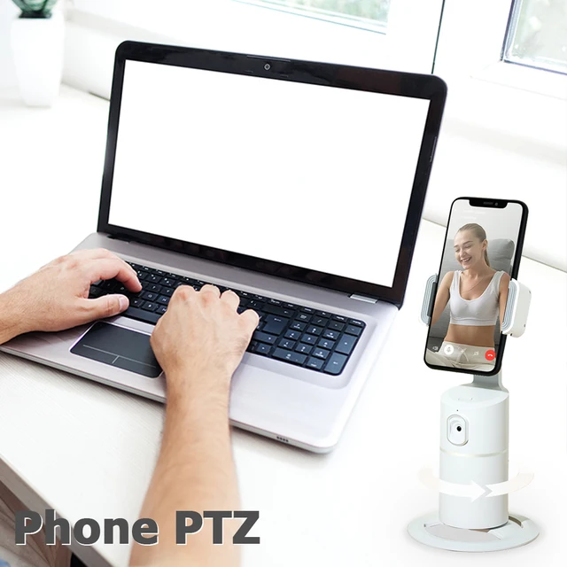 Trípode para teléfono con rotación de 360 grados, soporte de seguimiento inteligente T2 AI, cámara para foto, Vlog, grabación de vídeo en vivo, cardán 2