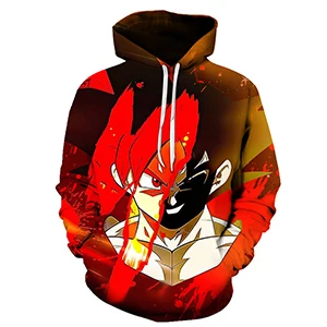style 22 I2u унисекс Dragon Ball Z 3D толстовки Гоку Супер сайян толстовки с принтом пуловер Аниме Косплей Костюм для пары - Цвет: style 22