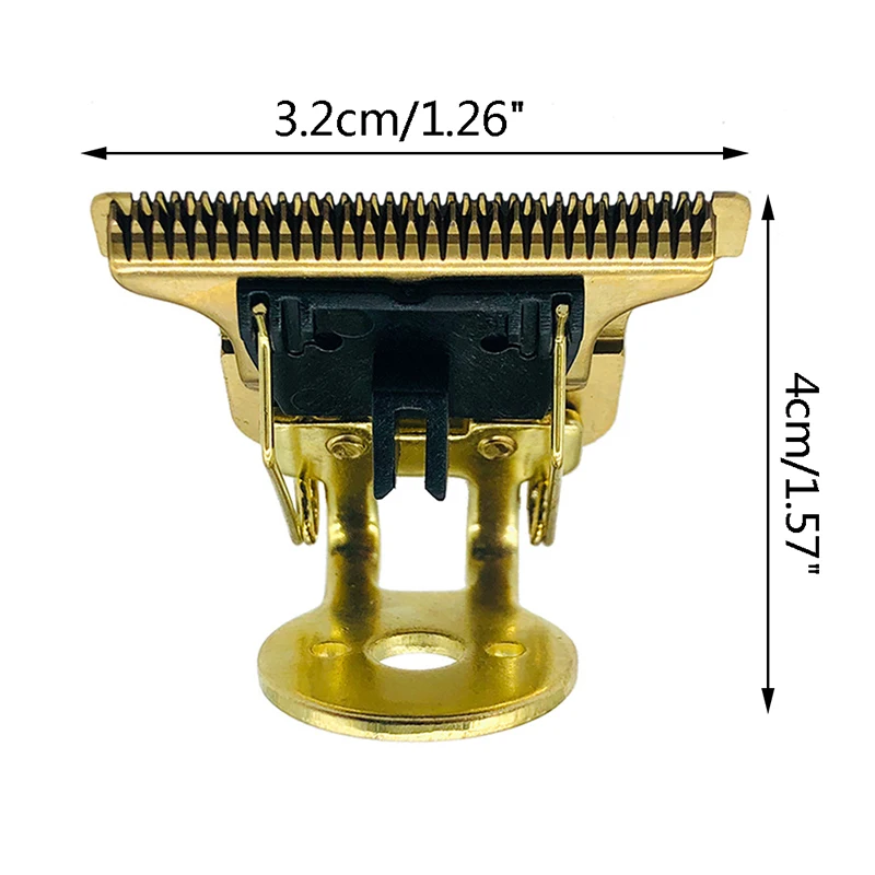 T-Shaped Hair Clipper Blade With Stand T9 Blade Trimmer Replacement Head Replacement Clipper Head t-shaped razor