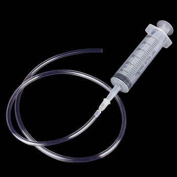 

60ML Plastic Feeding Syringe Reusable Pump With 80cm Tube For Epoxy Resin Tool