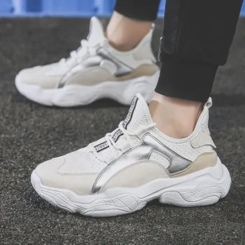 

2020 explosion models men's shoes trend wild sports shoes Korean version of lightweight low-top shoes breathable mesh shoes
