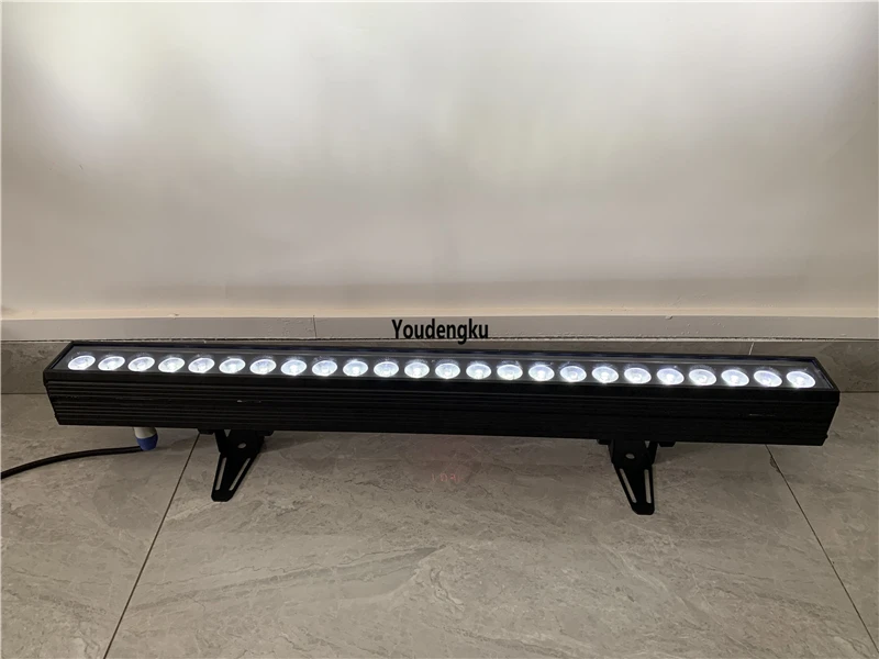 4pcs Dmx 24x10w rgbw 4in1 indoor light led wall washer 1M LED Wall Wash Bar Linear Flood Light