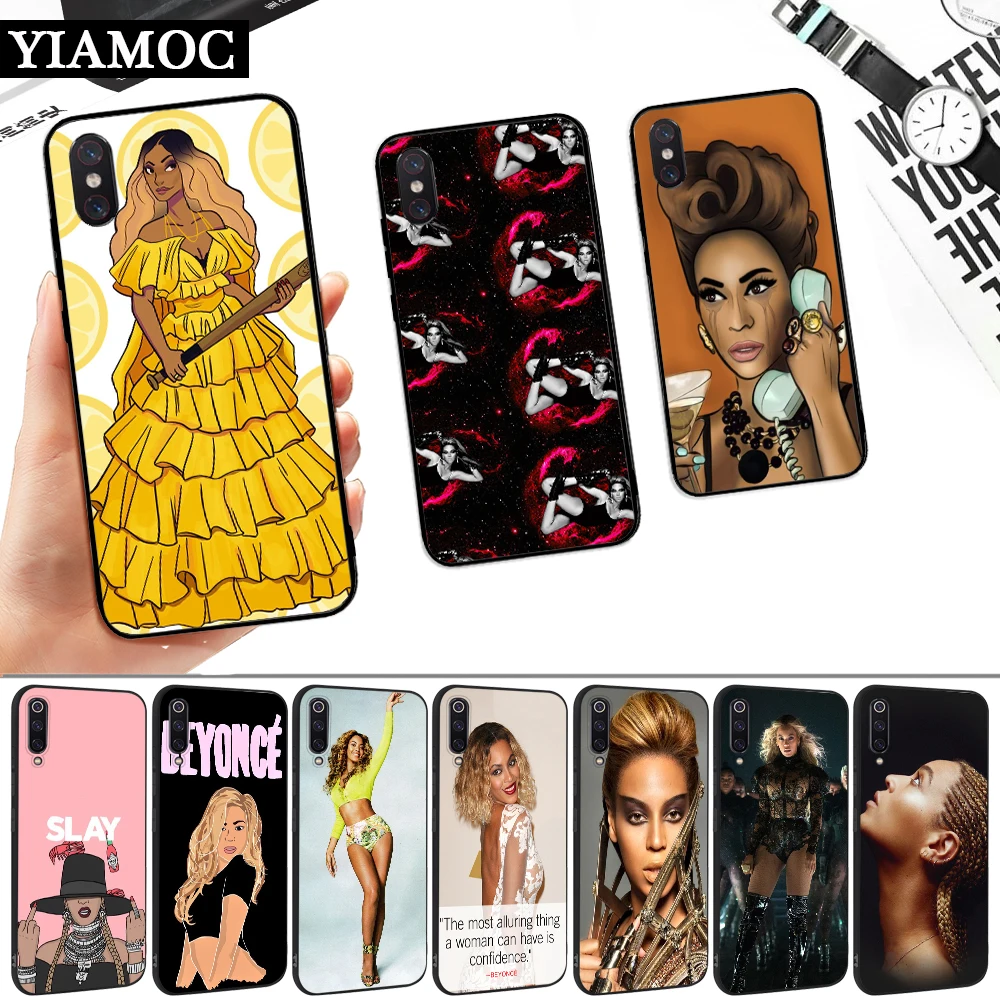 Мягкий силиконовый чехол Beyonce Pop Music Singer для Xiaomi 6 8 Lite 9 SE F1 A1 A2 A3 9T Pro CC9 CC9E Mix 2S Max 3 |