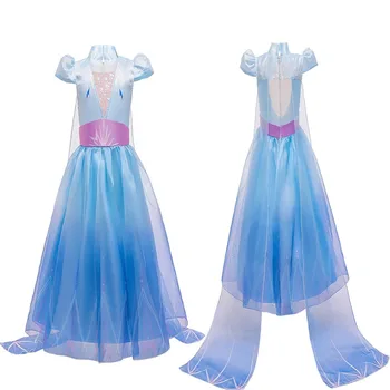 

Birthday Elsa Anna 2 Dress Girls Costume Fancy Party Princess Cosplay Girl's Dresses Children's Christmas Kids Princess Clothes
