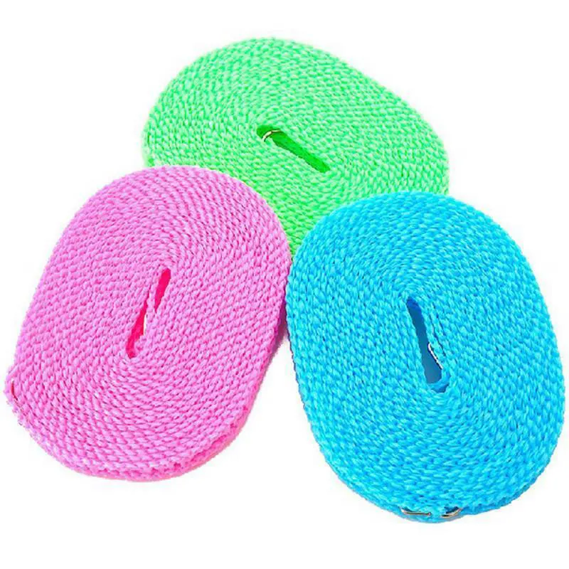 3/5/8/10 Meters Nylon Clotheslines Hanging Rope Drying Clothes Dryer Non-slip Windproof for Outdoor aundry Storage Organization clothing drying rope,clothes drying line