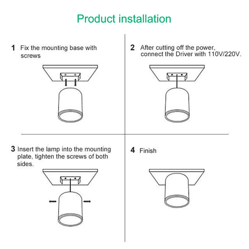 LED Downlight dimmable 5W 7W 9W12W15W Nordic wood modern Led surface mounted ceiling light spotlight, interior decoration light Ceiling led lights