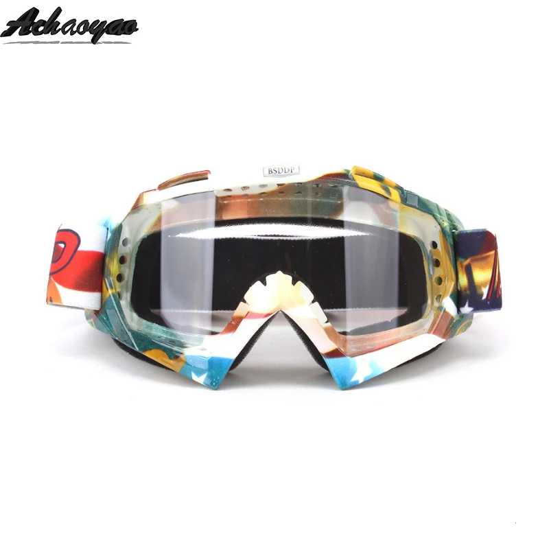 Motocross Motorcycle Goggles okulary gafas google ATV Off Road Dirt Bike DustProof Racing Glasses Anti Wind Eyewear MX Goggles - Цвет: 13