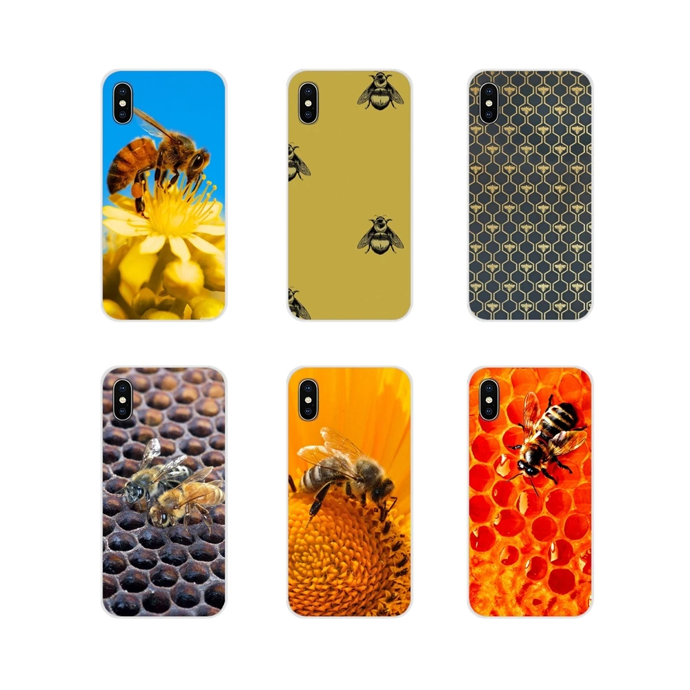Аксессуары чехлы для телефонов сотовая медовая пчела Samsung Galaxy S2 S3 S4 S5 Mini S6 S7 Edge S8 S9