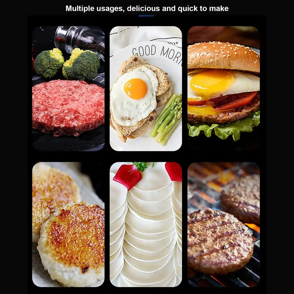 Stainless Steel Burger Press For Griddle, Non-Stick Square Bacon Grill Press Burger Smasher Professional Griddle Accessories Kit