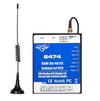 

GSM Modbus TCP to Modbus RTU Gateway Supports Dual SIM Card RS485 Serial to RJ45 Converter 24 bit resolution S474