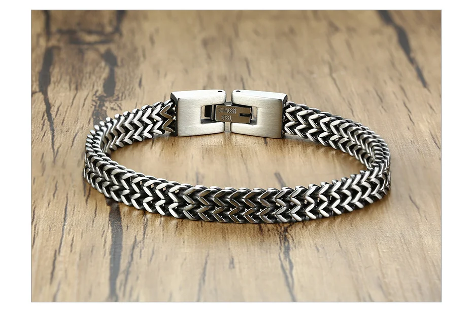 Bali Foxtail Stainless Steel Bracelet for Men