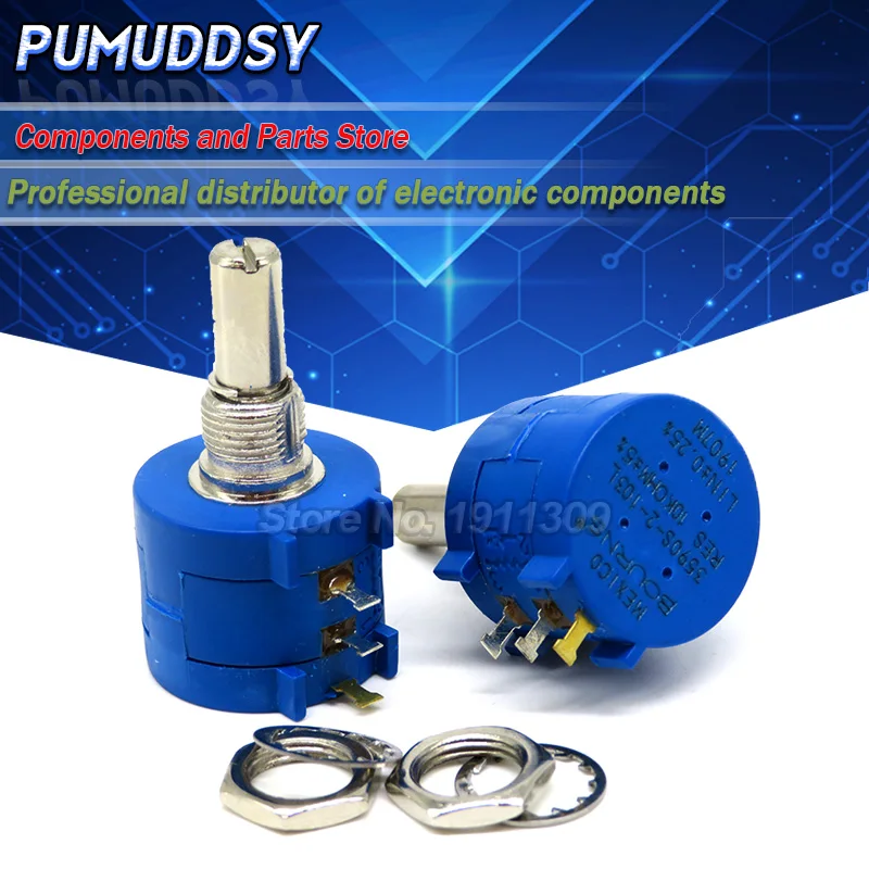 1 шт. 3590S 2 503L 50K ohm 503 прецизионный мультиповоротный потенциометр 10 кольцевой
