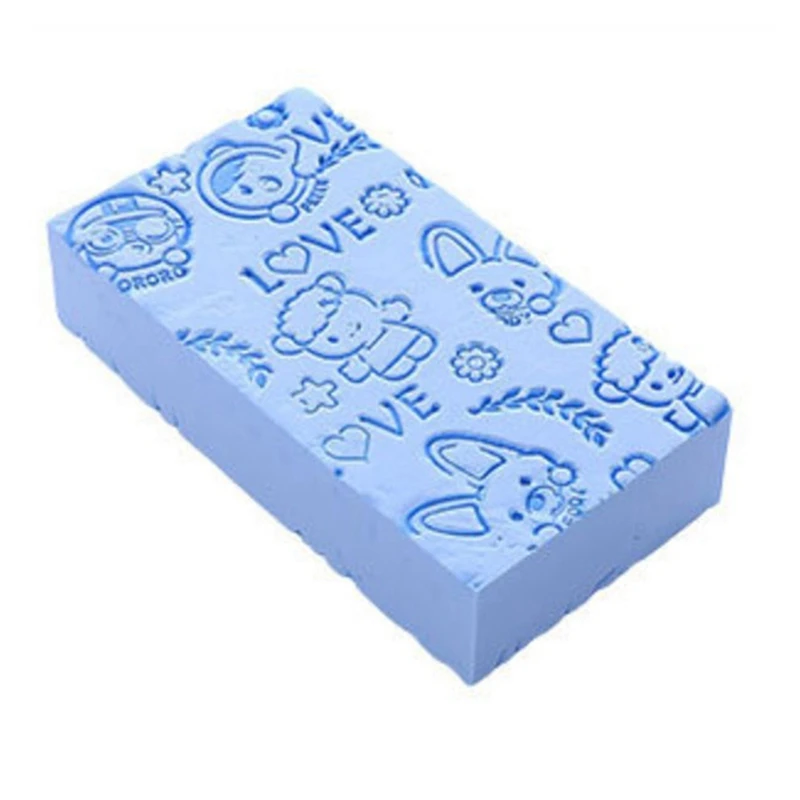 blue Многофункциональная губка из ПВА супер впитывающая губка для чистки автомобиля блок средства для мойки детский душ Губка кухонная Чистящая Щетка - Цвет: blue