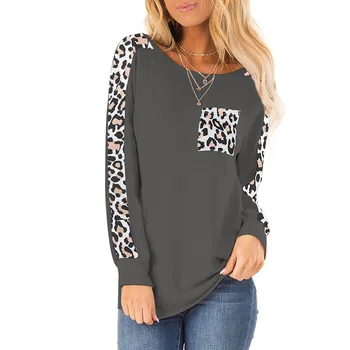 

Daily suit OWLPRINCESS The new 2019 splicing long-sleeved T-shirt collar female leisure coat