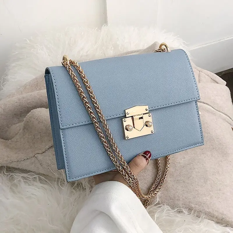 

CHIC Bag Women's 2019 New Style Fashion Chain Shoulder Bag Korean-style Versatile Shoulder Bag Simple Fashion Small Square Bag