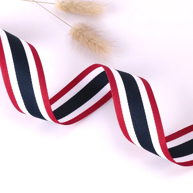 새로운 10M 너비 2.5cm intertexture 리본 폴리 에스터 새틴 컬러 DIY 선물 활 bclothing 바지 모자 바느질 액세서리 장식