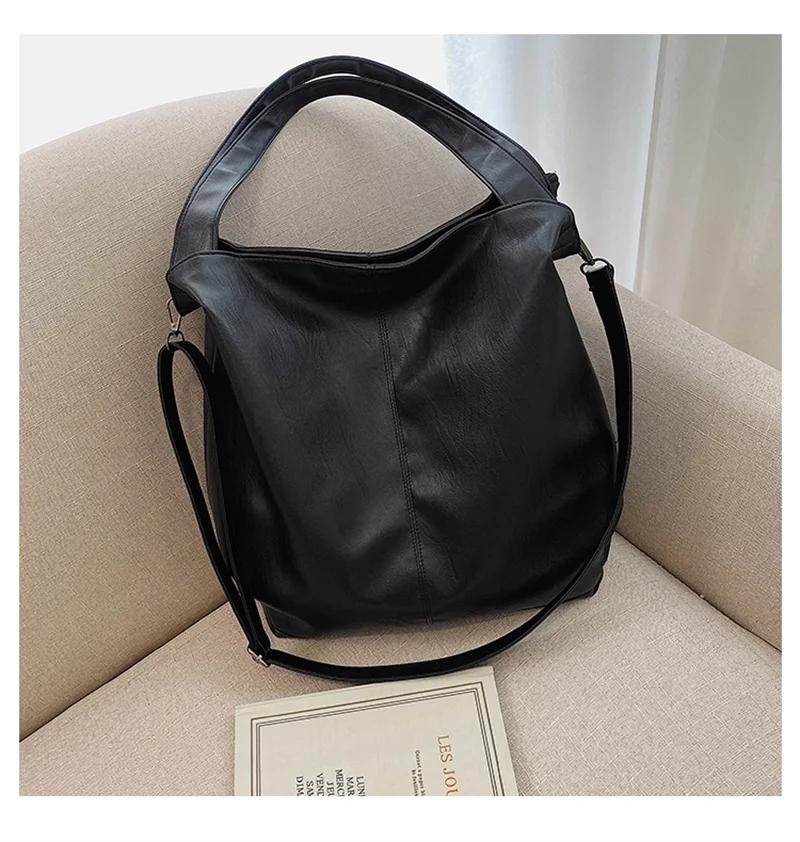Large Capacity Black Shoulder Bag Female Luxury Soft Leather Messenger Bag Big All Match Handbags Women Brand Crossbody Bag Sac -H43dc763941fc4c27994ceec1242c1c38y