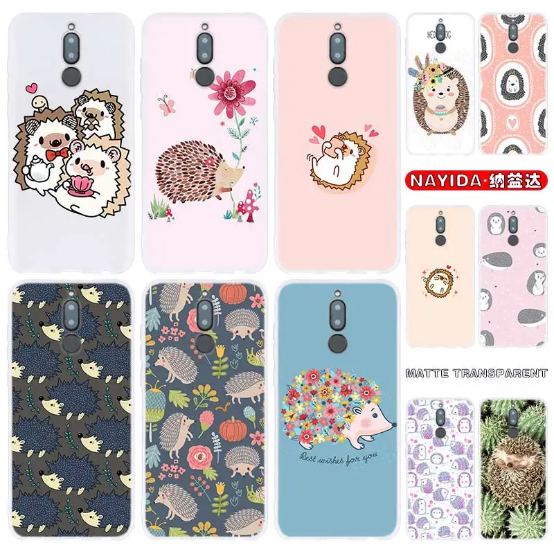 Чехол для телефона Huawei Mate 30 20 10 Lite Pro Cover Y7 Y9 2019 2018 2017 Nova 5T 4 3 с рисунком ежика |