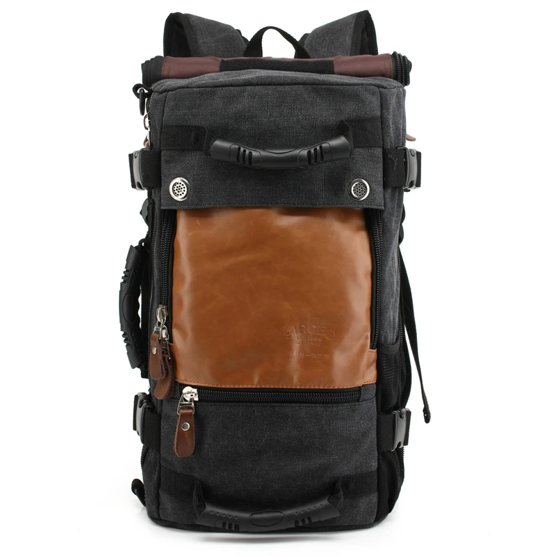 

Brand Stylish Travel canvas Large Capacity Backpack Male Luggage Shoulder Bag Laptop Backpacking Men Functional Versatile Bags