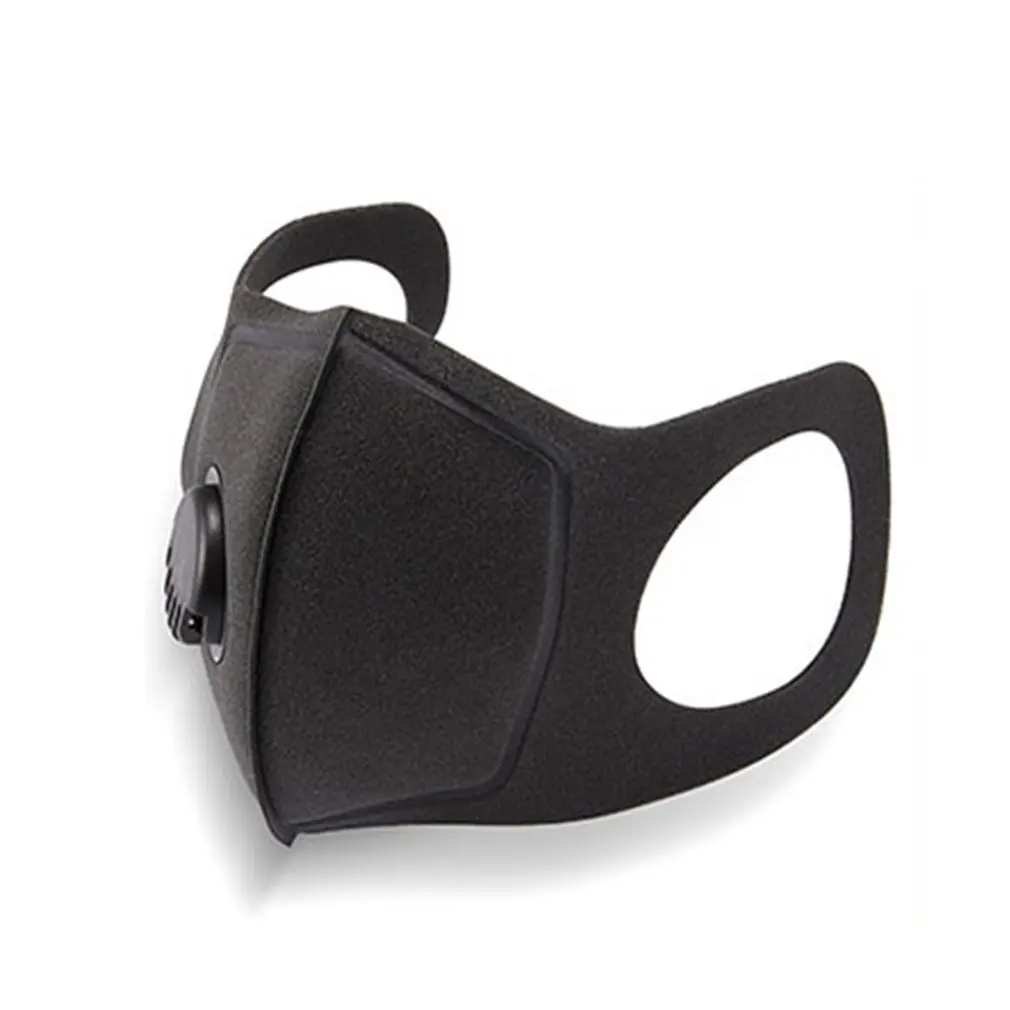 

Anti Air Dust And Smoke Pollution Mask With Adjustable Straps Washable Mask Breathing Valve Sponge Mask 1 Piece