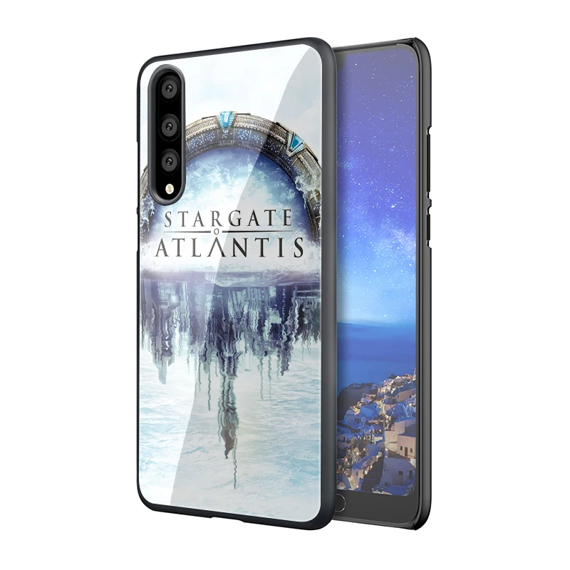 Чехол EWAU Stargate Atlantis SGA чехол из закаленного стекла для телефона для huawei P10 P20 P30 mate 20 Lite pro P Smart Y6 Y9 Honor 8X9 10