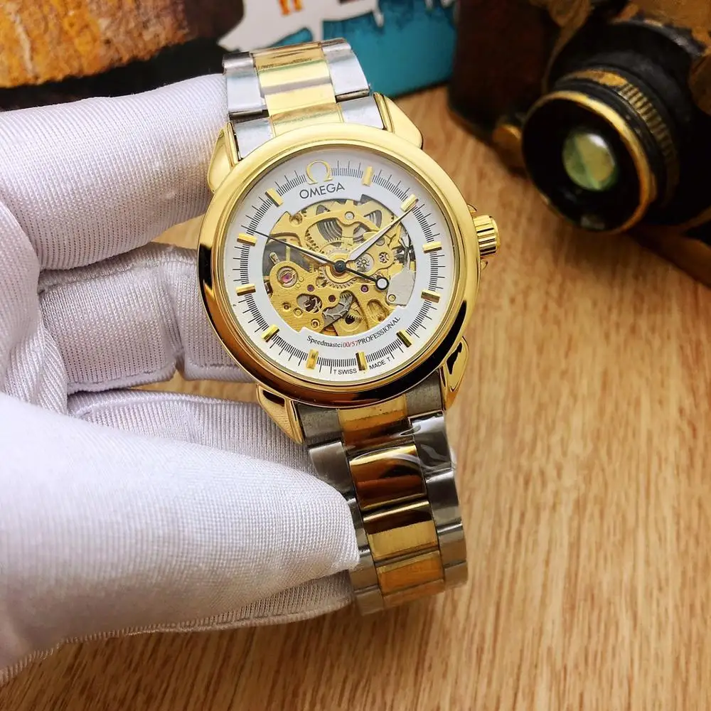 

Omega- Men Watch Luxury Brand Ceramic Bezel Mens Mechanical Automatic Movement Designer Watches Wristwatches2145452