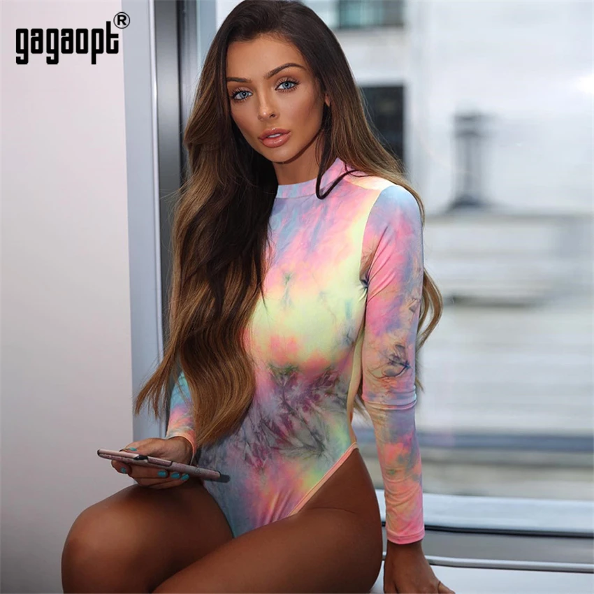 Gagaopt осень-зима 2019 Женское боди с длинным рукавом уличная одежда праздничная