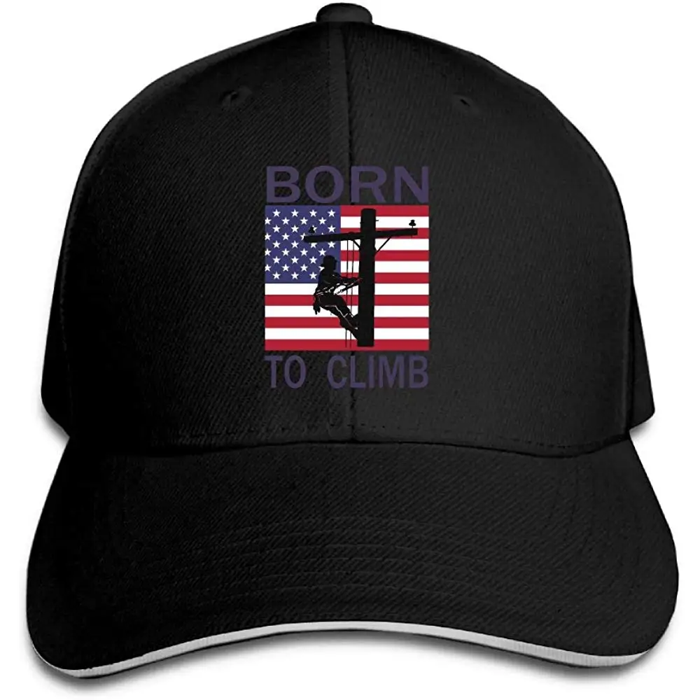 Для мужчин Wo Для мужчин s пользовательские Born to подняться ремени Бейсбол Кепки Регулируемый простой Бейсбол Кепки