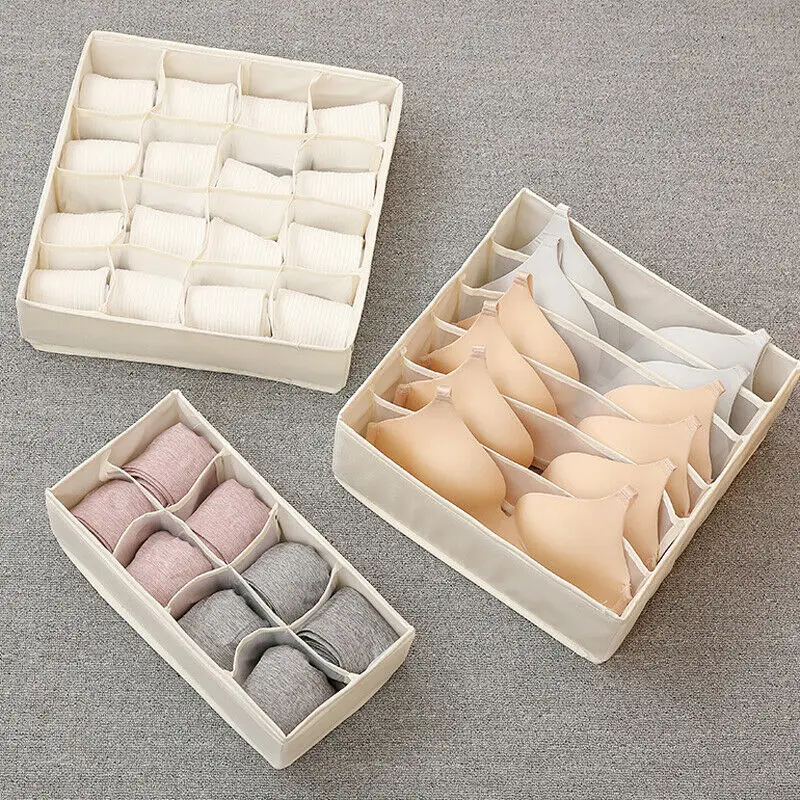 

Storage Drawer Divider Fordable Box Organiser for Tidy Socks Bra Underwear Tie Storage Organizer Drawer Divider Tidy Wardrobe