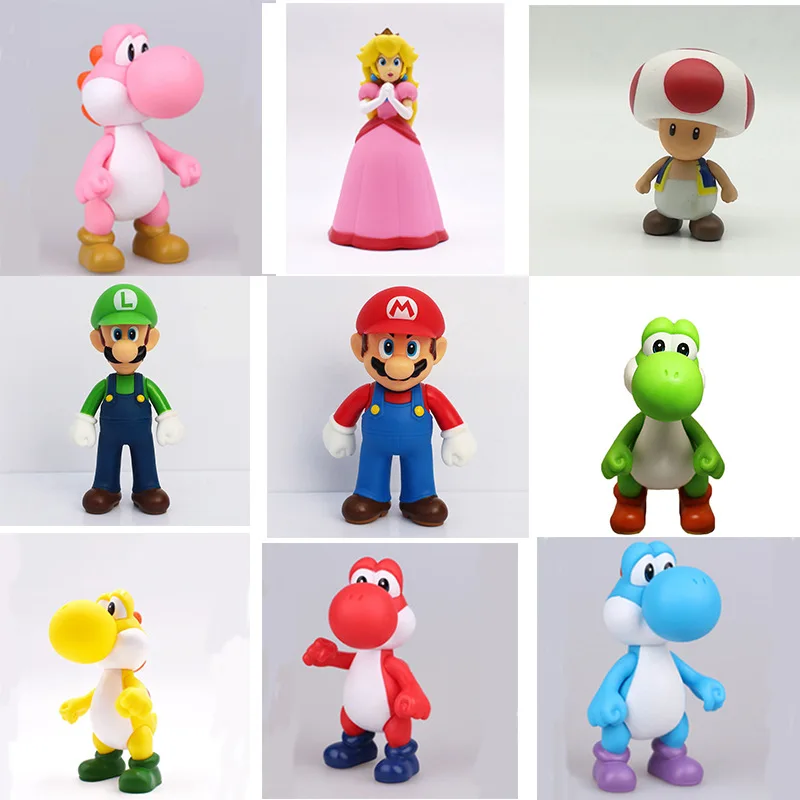 

Super Mario Yoshi Anime Peripheral Doll Action Figure Model Decoration