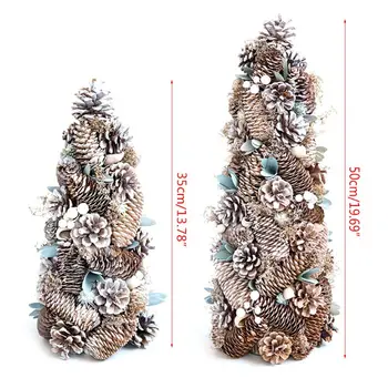 

Wooden Christmas Tree Wooden Pine cone Christmas tree ornaments Artificial Christmas Tree Holiday Decoration
