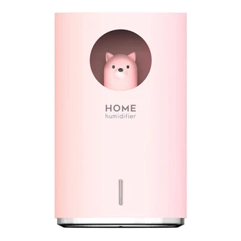 

900ML Cute Pet Air Humidifier DC5V Aroma Air Oil Diffuser Ultrasonic Cool Mist Romantic Color LED Lamp Home Appliances USB Humid