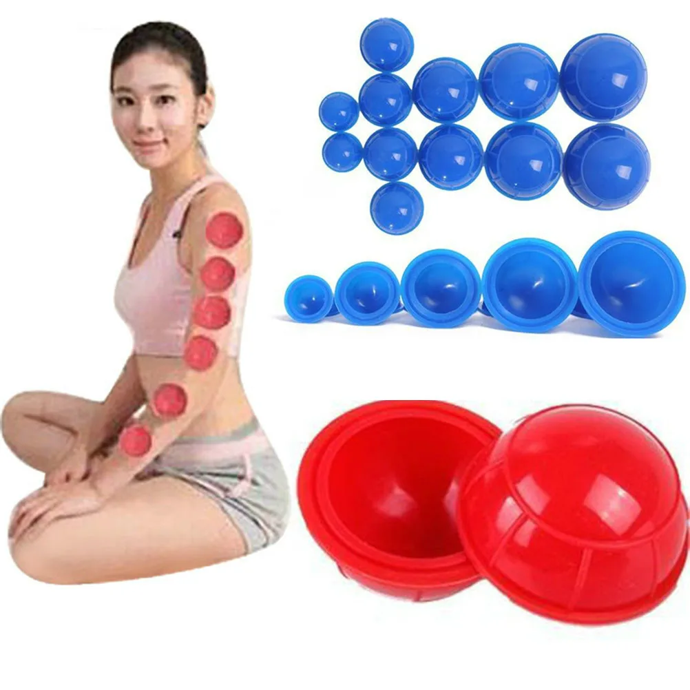 12 шт. силиконовые вакуумные баночки для похудения|cupping device|medical vacuumhealth care |